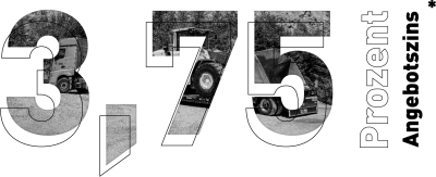 Stilisierter Text: "3,75 % Angebotszins"